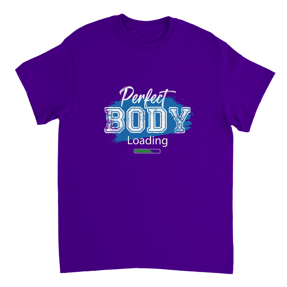 Perfect Body Loading Heavyweight Cotton T-Shirt – Classic Fit Casual Wear - KPAP Canada
