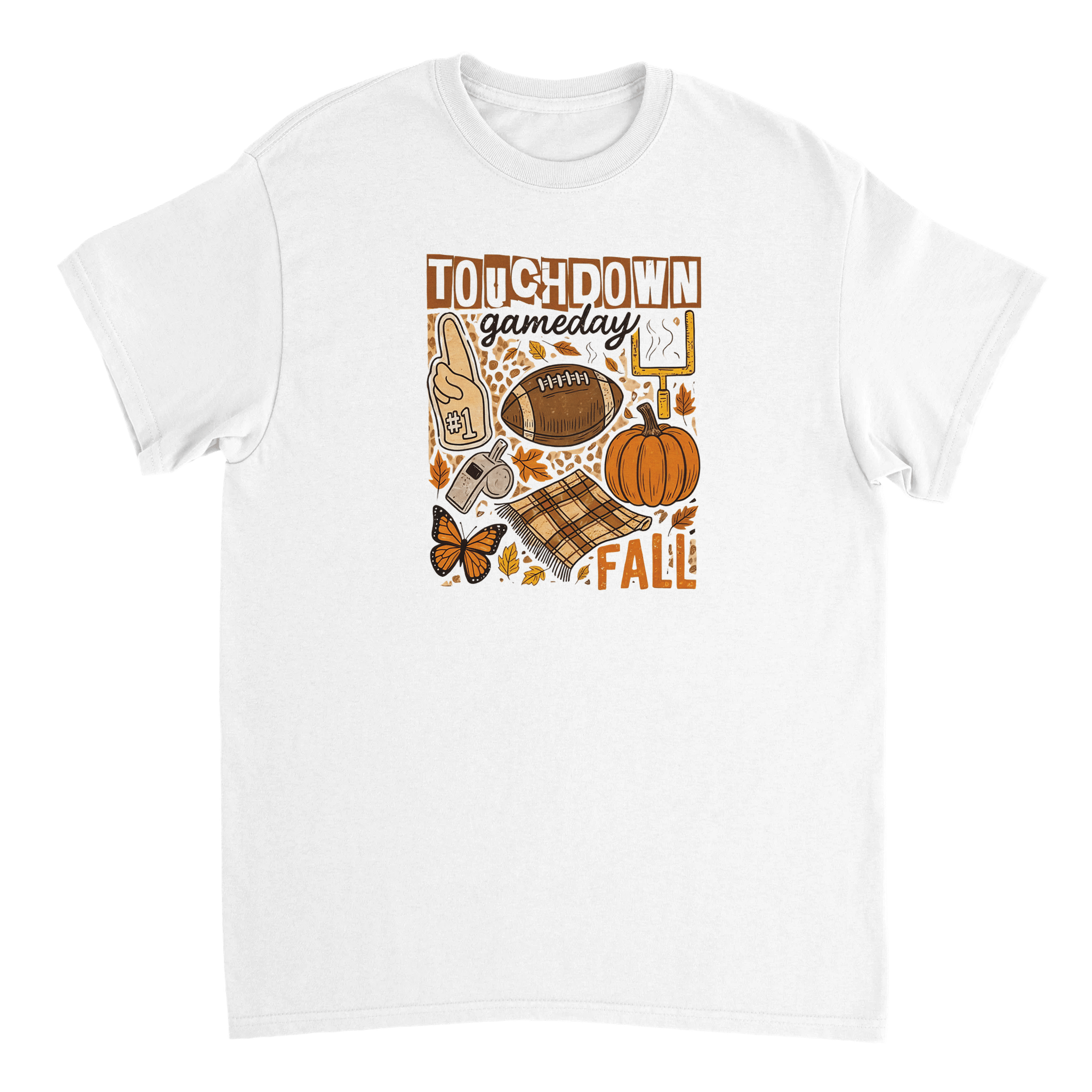 Touchdown Gameday Fall T-Shirt – Premium Cotton, Cozy Autumn Vibes, Celebrate Football Season in Style - KPAP Canada