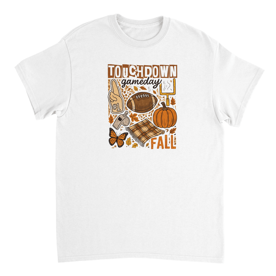 Touchdown Gameday Fall T-Shirt – Premium Cotton, Cozy Autumn Vibes, Celebrate Football Season in Style - KPAP Canada