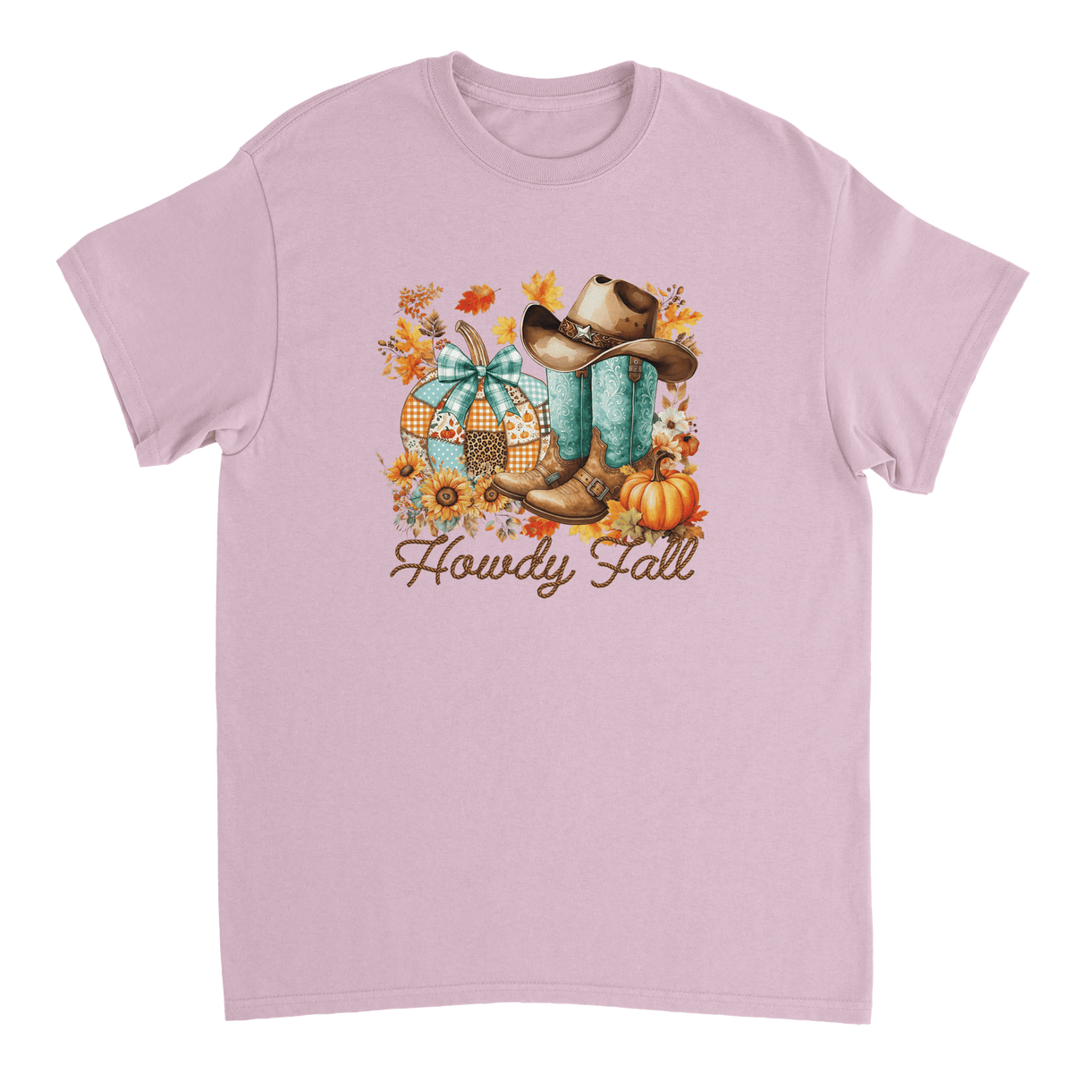 Howdy Fall Western T-Shirt – Rustic Autumn Cowboy Style, Heavyweight Cotton Tee for Dad - KPAP Canada