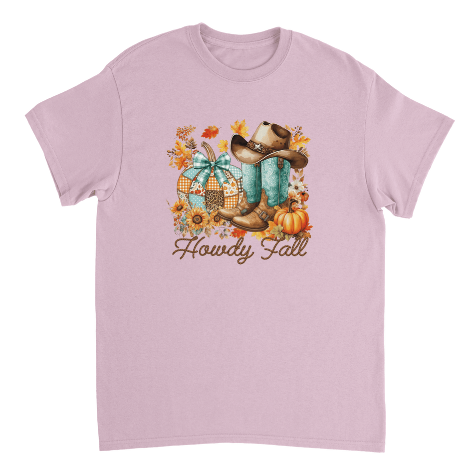 Howdy Fall Western T-Shirt – Rustic Autumn Cowboy Style, Heavyweight Cotton Tee for Dad - KPAP Canada