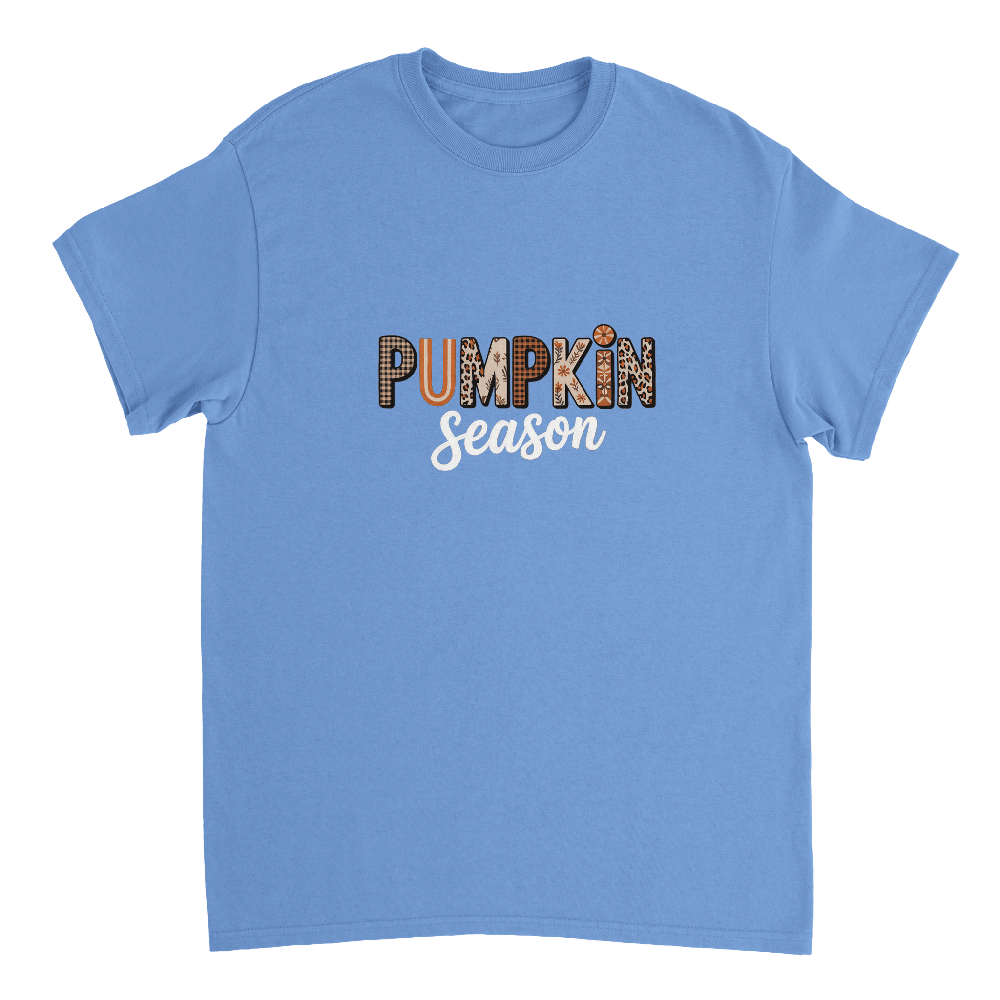 Pumpkin Season T-Shirt – Rustic Autumn Prints, Heavyweight Cotton, Classic Fit for Fall Fun - KPAP Canada