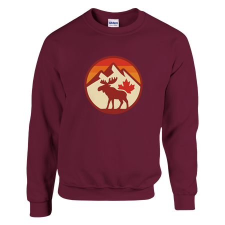 KPAP Original Classic Sweatshirt – Canadian Flag & Mountains Design - KPAP Canada