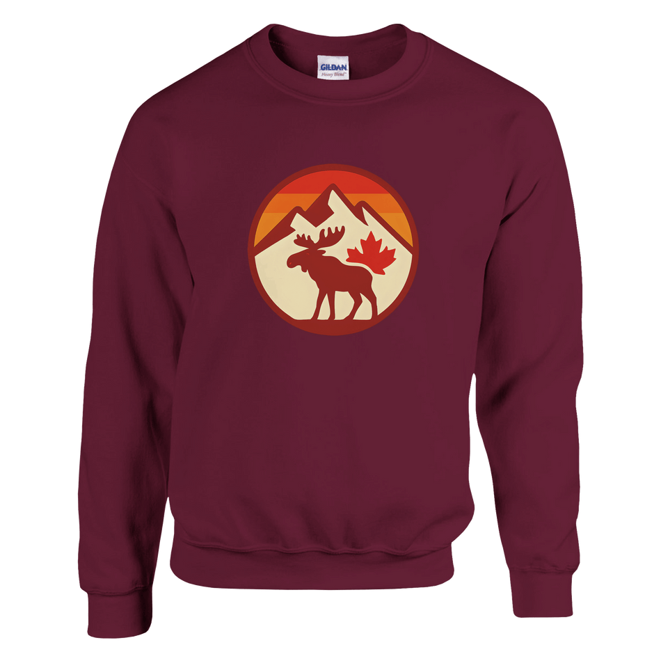 KPAP Original Classic Sweatshirt – Canadian Flag & Mountains Design - KPAP Canada