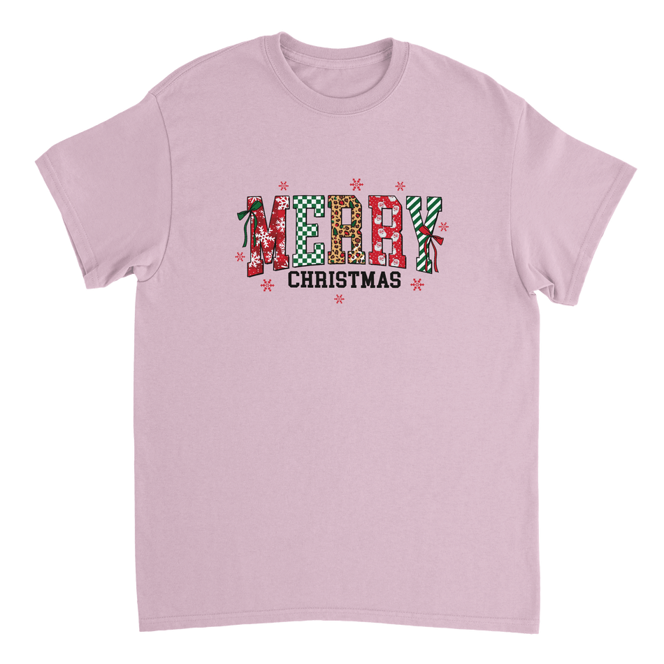 Merry Christmas Heavyweight Cotton T-Shirt – Classic Fit Holiday Apparel - KPAP Canada