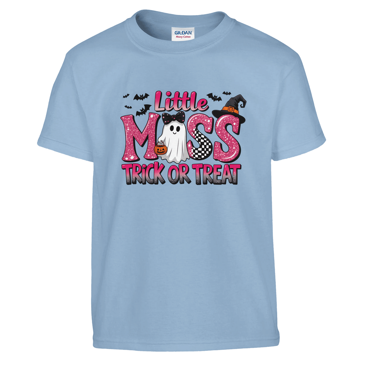 Little Miss Trick or Treat Kids Heavy Cotton T-Shirt - KPAP Canada