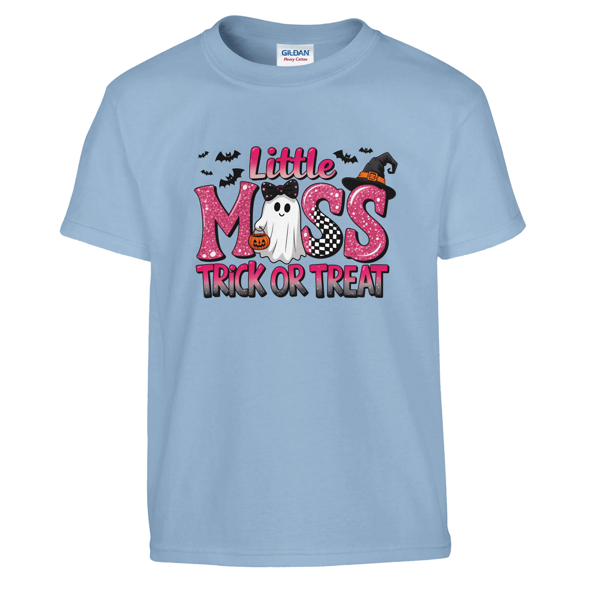 Little Miss Trick or Treat Kids Heavy Cotton T-Shirt - KPAP Canada