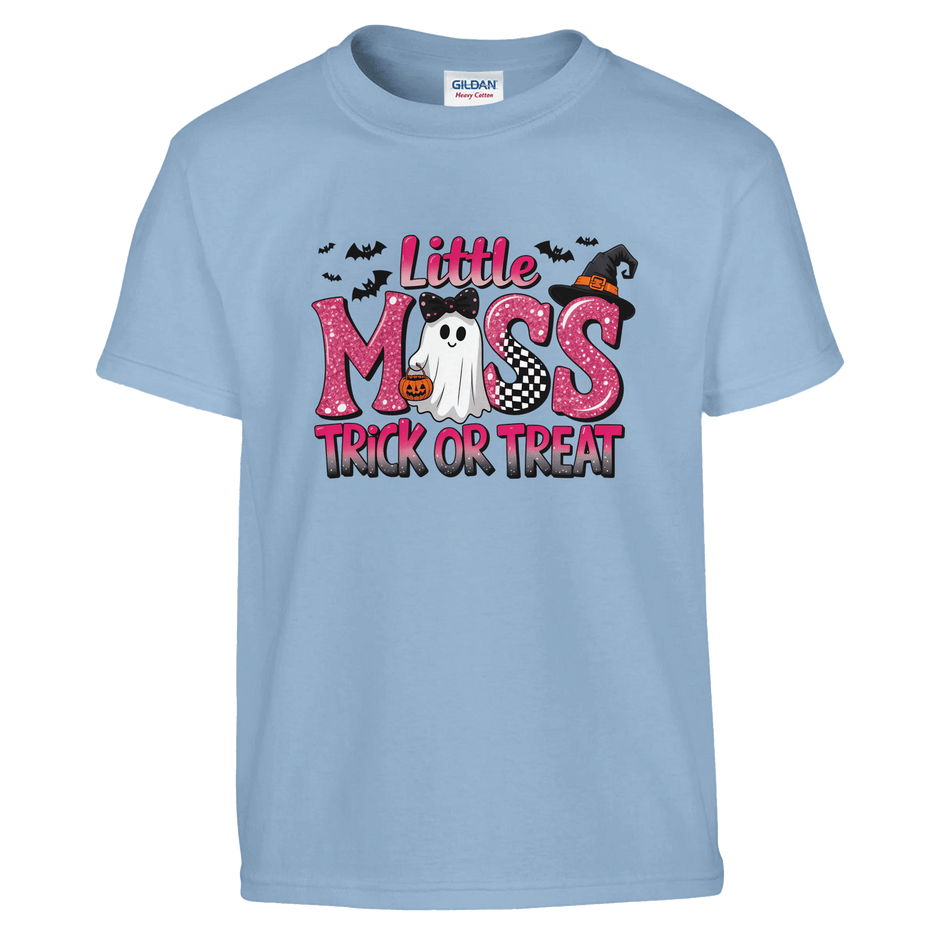 Little Miss Trick or Treat Kids Heavy Cotton T-Shirt - KPAP Canada