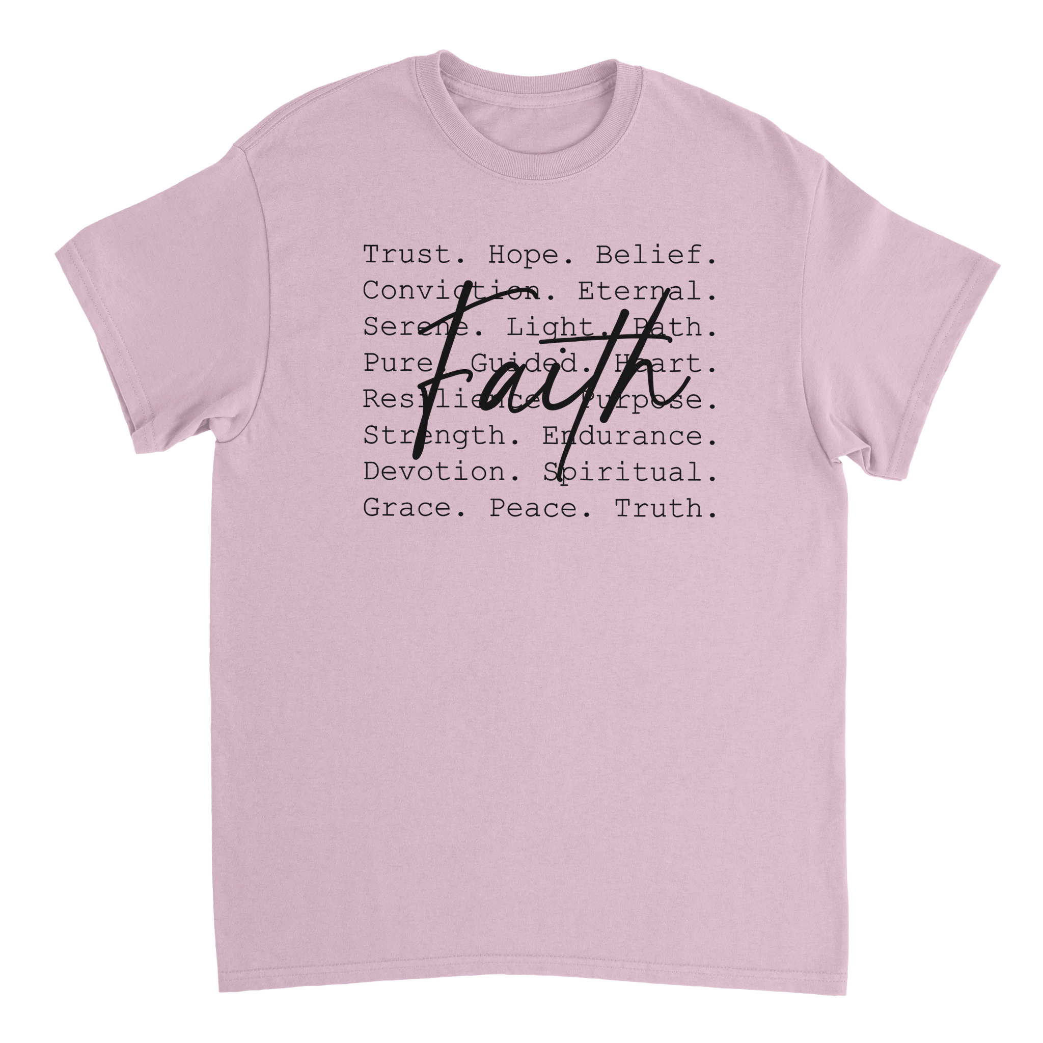 Faith Inspired Heavyweight Cotton T-Shirt – Classic Fit & Comfortable - KPAP Canada