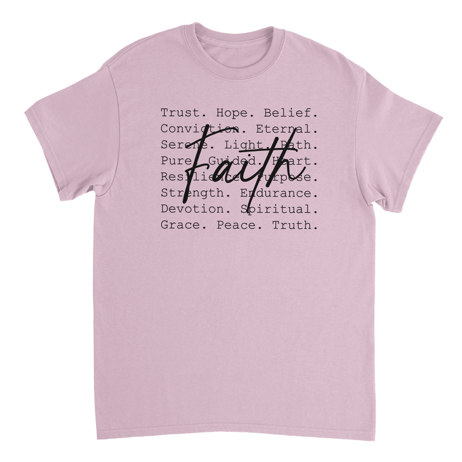 Faith Inspired Heavyweight Cotton T-Shirt – Classic Fit & Comfortable - KPAP Canada