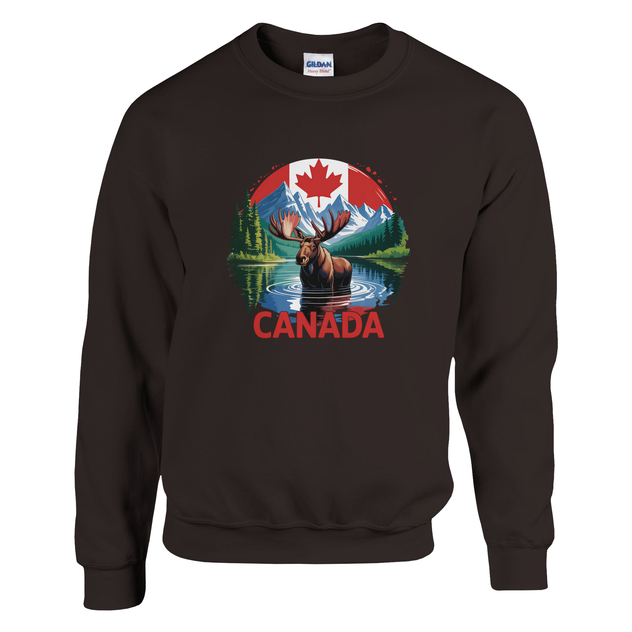 Canada Moose & Mountains Heavy Blend Sweatshirt – Classic Comfort - KPAP Canada