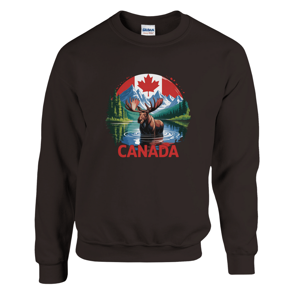 Canada Moose & Mountains Heavy Blend Sweatshirt – Classic Comfort - KPAP Canada
