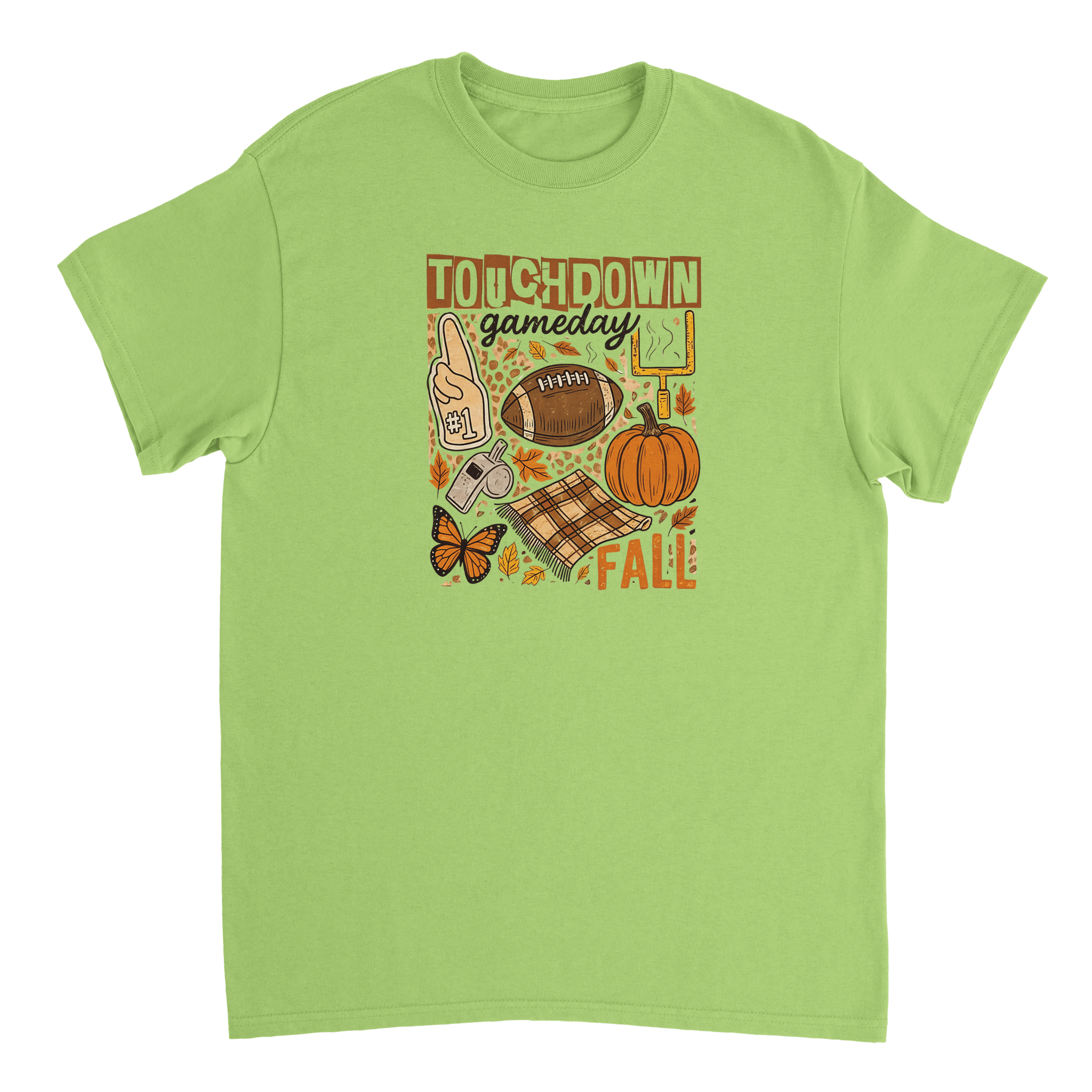 Touchdown Gameday Fall T-Shirt – Premium Cotton, Cozy Autumn Vibes, Celebrate Football Season in Style - KPAP Canada