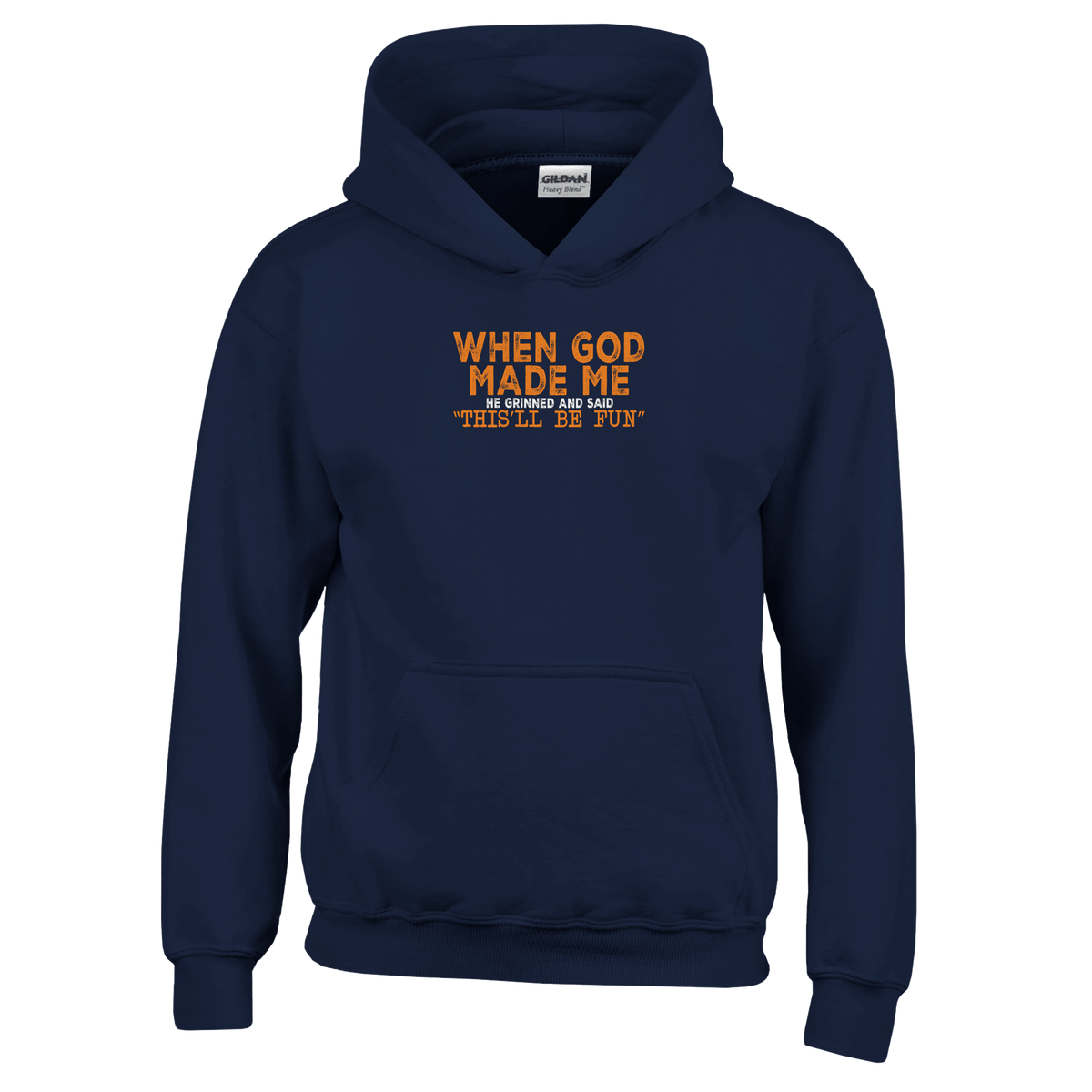 When God Made Me Kids Classic Pullover Hoodie - KPAP Canada