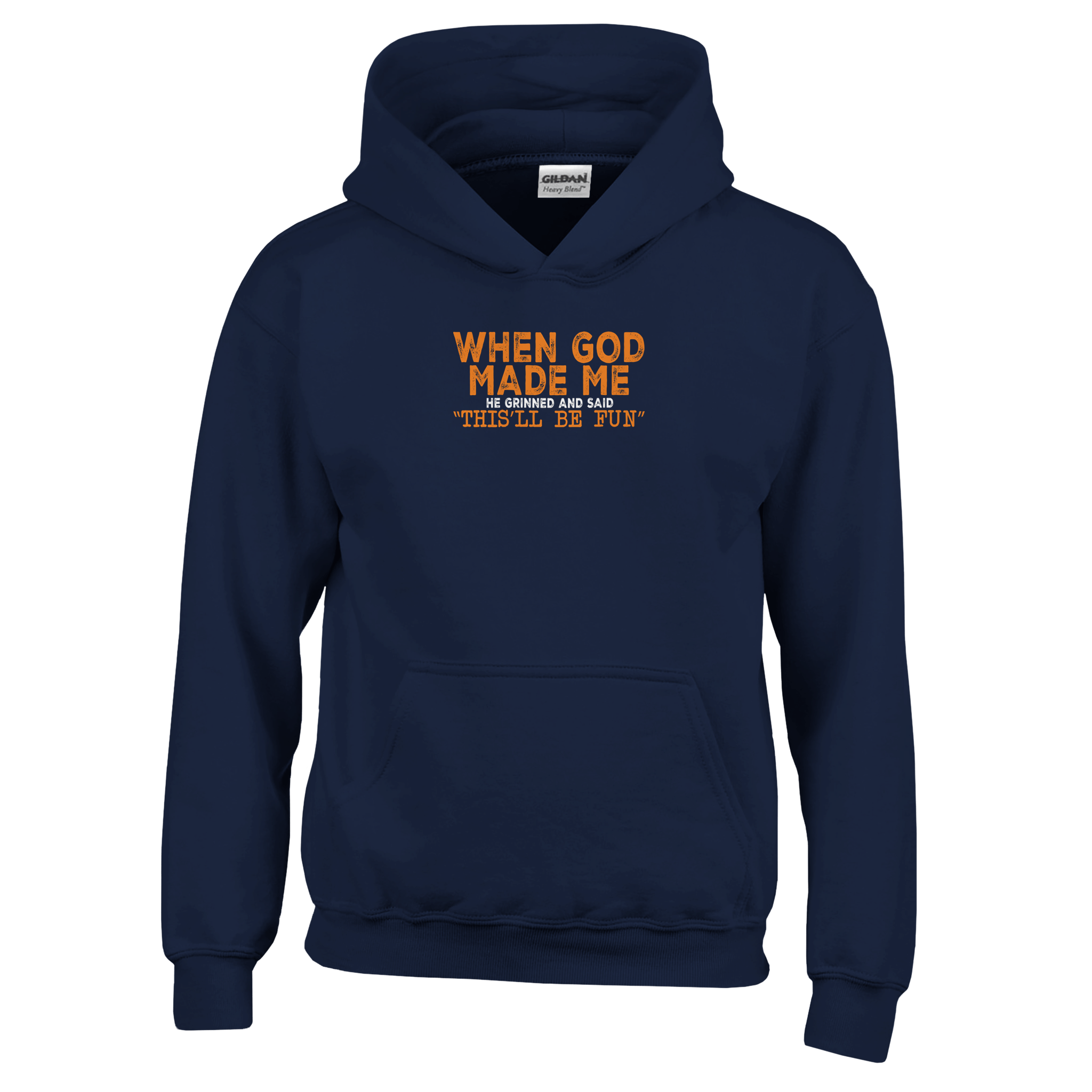 When God Made Me Kids Classic Pullover Hoodie - KPAP Canada