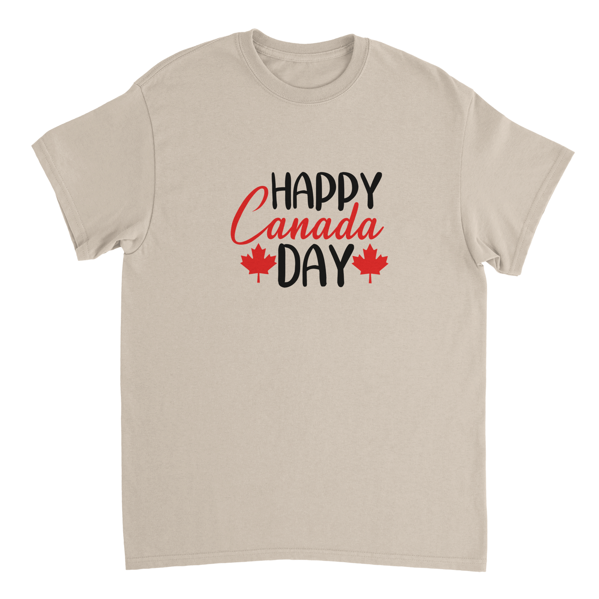 Happy Canada Day T-Shirt – Festive Maple Leaf Design, Premium Cotton, Classic Fit - KPAP Canada