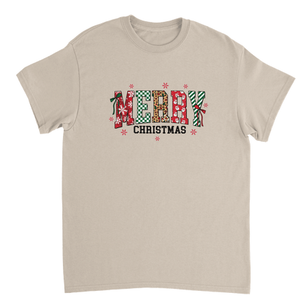 Merry Christmas Heavyweight Cotton T-Shirt – Classic Fit Holiday Apparel - KPAP Canada