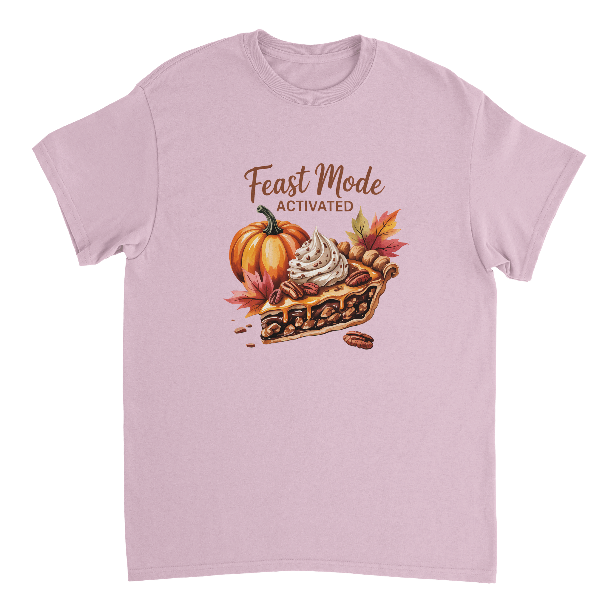 Feast Mode Activated T-Shirt – Autumn Vibes, Heavyweight Cotton, Classic Fit, Durable Casual Wear - KPAP Canada