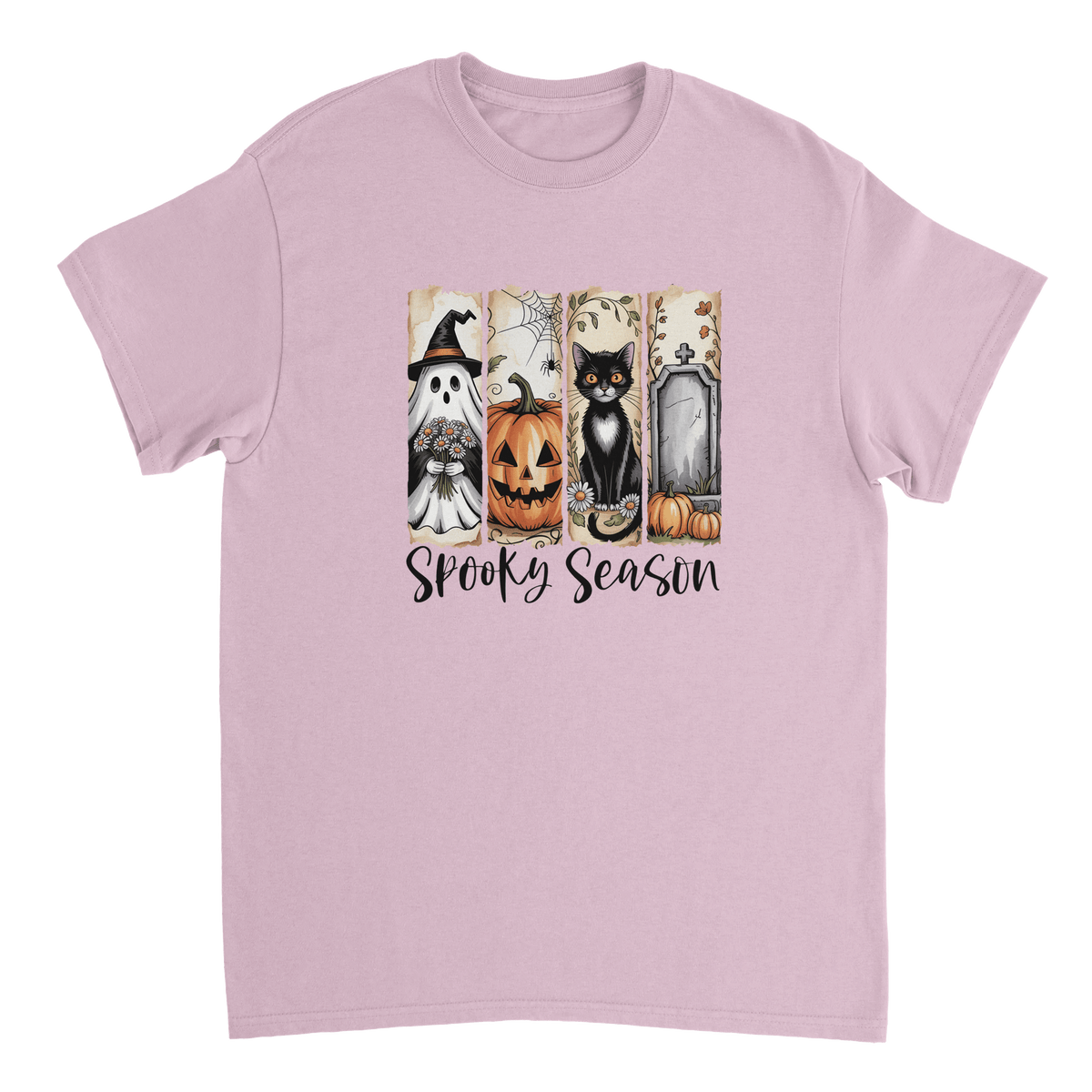Autumn Spooks Cotton Tee – Twelve Cozy Shades for Halloween Fun - KPAP Canada