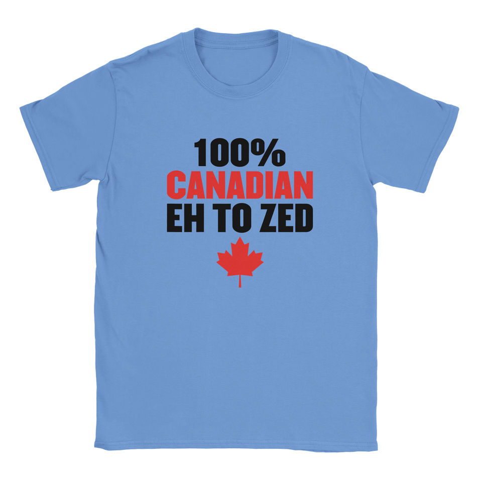 100% Canadian Eh to Z T-Shirt – Premium Soft Cotton Tee - KPAP Canada