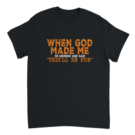 "This'll Be Fun" T-Shirt – Heavyweight Cotton, Classic Fit, Durable Casual Wear in Your Choice of Fun Hues - KPAP Canada