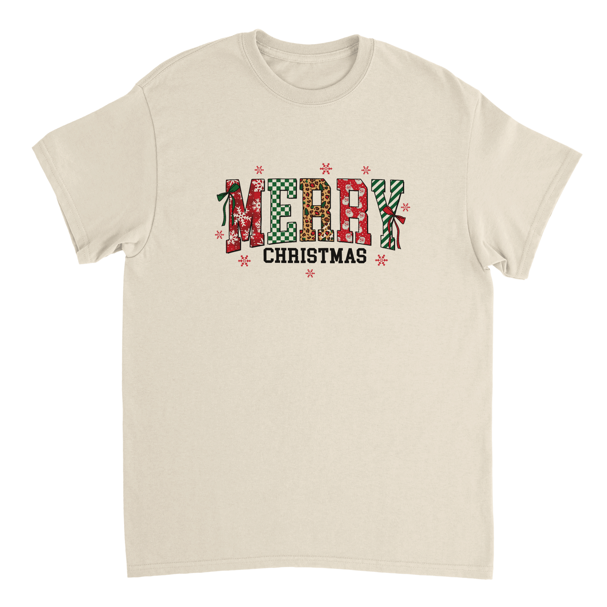 Merry Christmas Heavyweight Cotton T-Shirt – Classic Fit Holiday Apparel - KPAP Canada