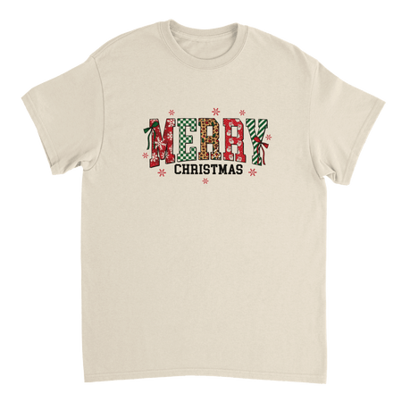 Merry Christmas Heavyweight Cotton T-Shirt – Classic Fit Holiday Apparel - KPAP Canada