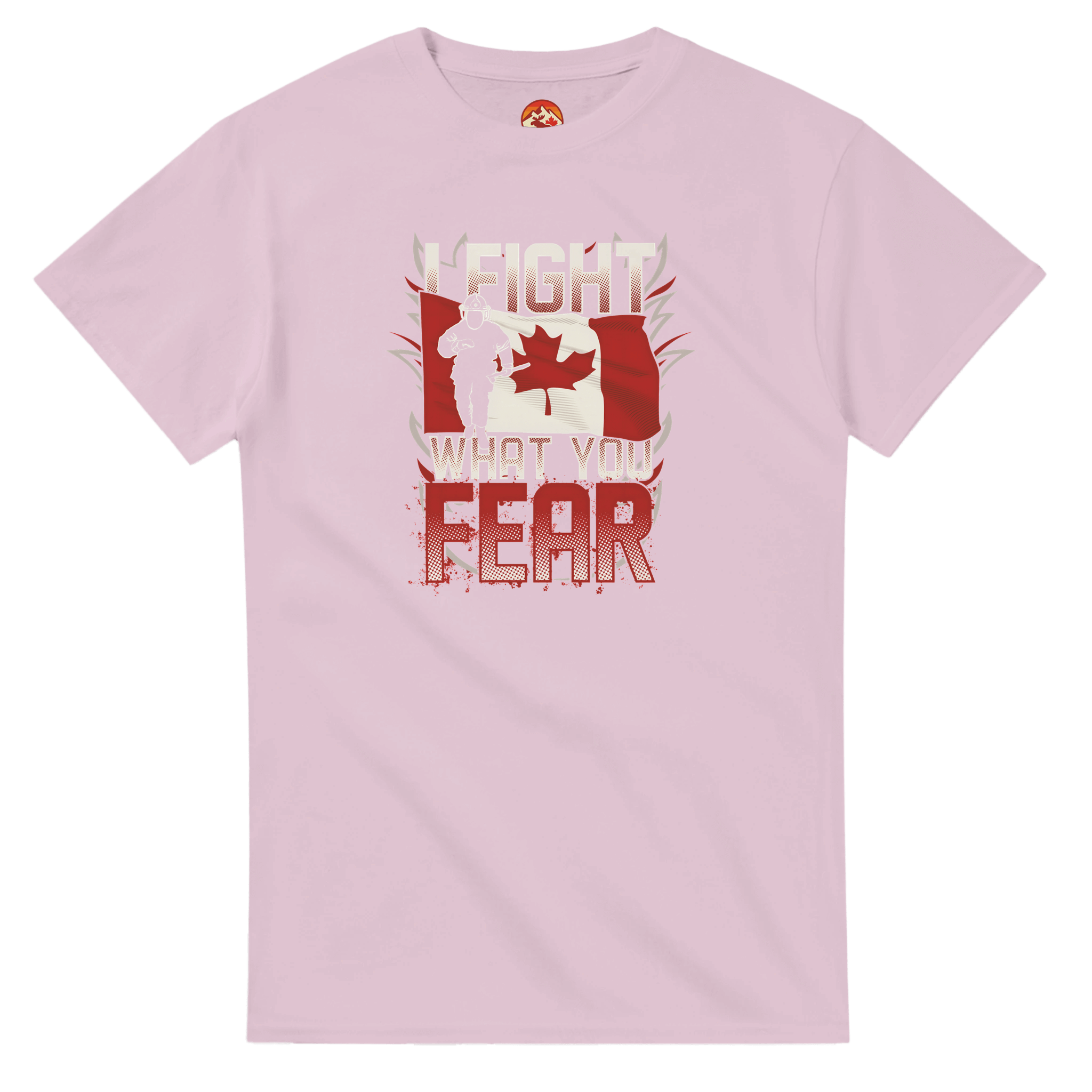 Canadian Firefighter Unisex Heavy Cotton T-Shirt - 'I Fight What You Fear' Classic Tee - KPAP Canada