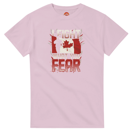 Canadian Firefighter Unisex Heavy Cotton T-Shirt - 'I Fight What You Fear' Classic Tee - KPAP Canada