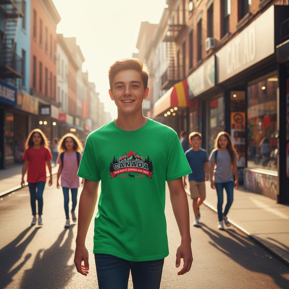 Kids' T-Shirt - Canada True North Strong & Free Design - KPAP Canada