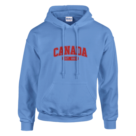 Unisex Canada Est. 1867 Hoodie – Soft Blend Heavyweight Design - KPAP Canada