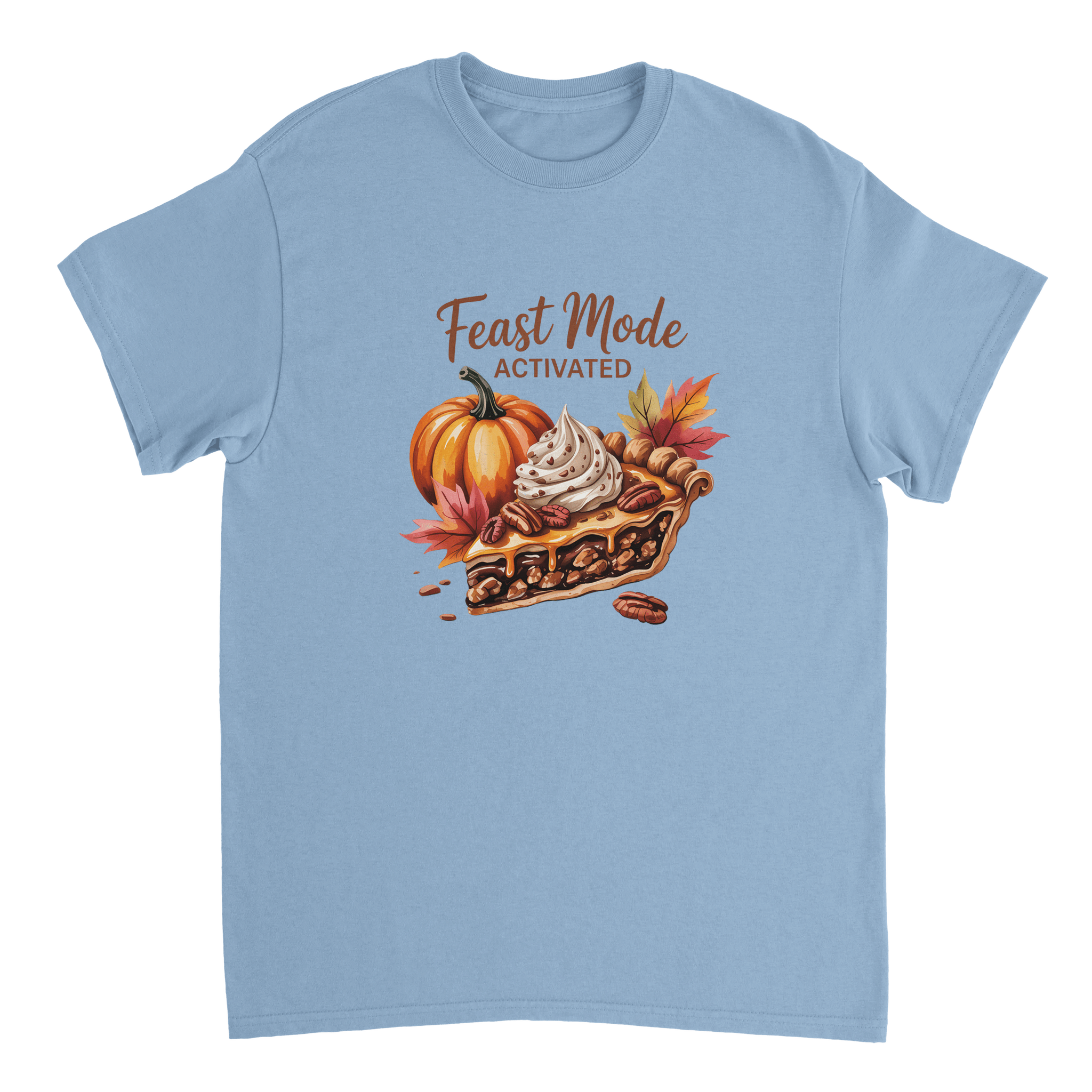 Feast Mode Activated T-Shirt – Autumn Vibes, Heavyweight Cotton, Classic Fit, Durable Casual Wear - KPAP Canada