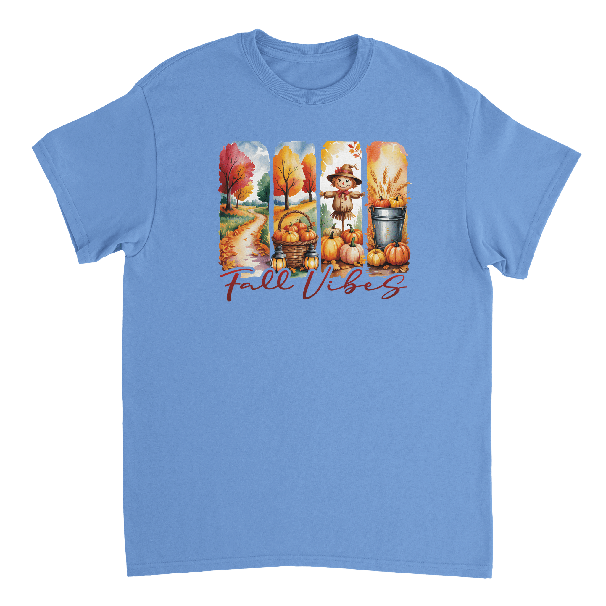 Autumn Harvest "Fall Vibes" T-Shirt – Heavyweight Cotton, Classic Fit, Durable Casual Wear - KPAP Canada