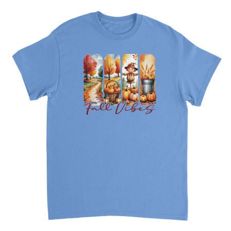 Autumn Harvest "Fall Vibes" T-Shirt – Heavyweight Cotton, Classic Fit, Durable Casual Wear - KPAP Canada