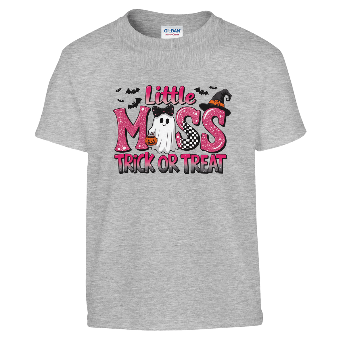 Little Miss Trick or Treat Kids Heavy Cotton T-Shirt - KPAP Canada