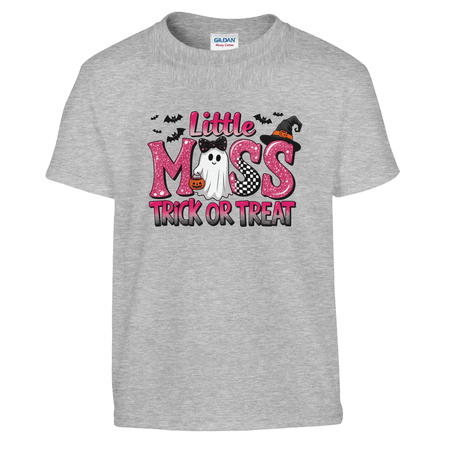 Little Miss Trick or Treat Kids Heavy Cotton T-Shirt - KPAP Canada