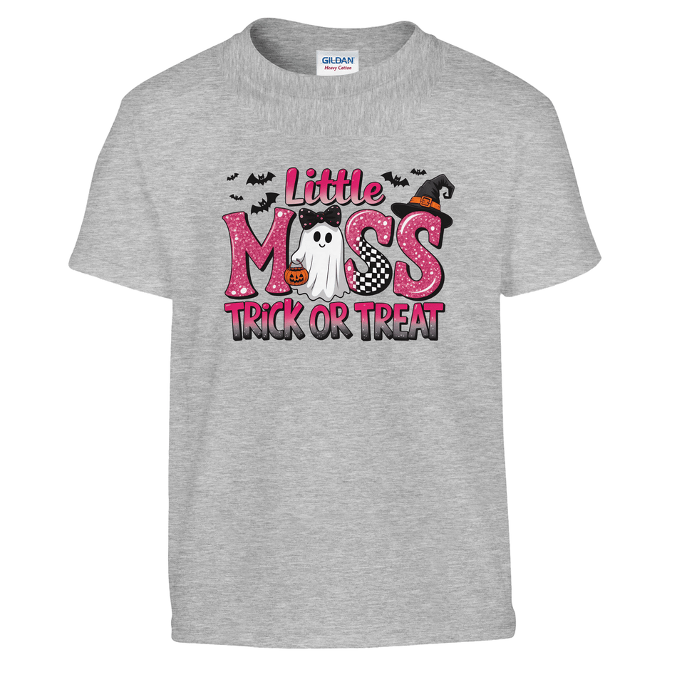 Little Miss Trick or Treat Kids Heavy Cotton T-Shirt - KPAP Canada