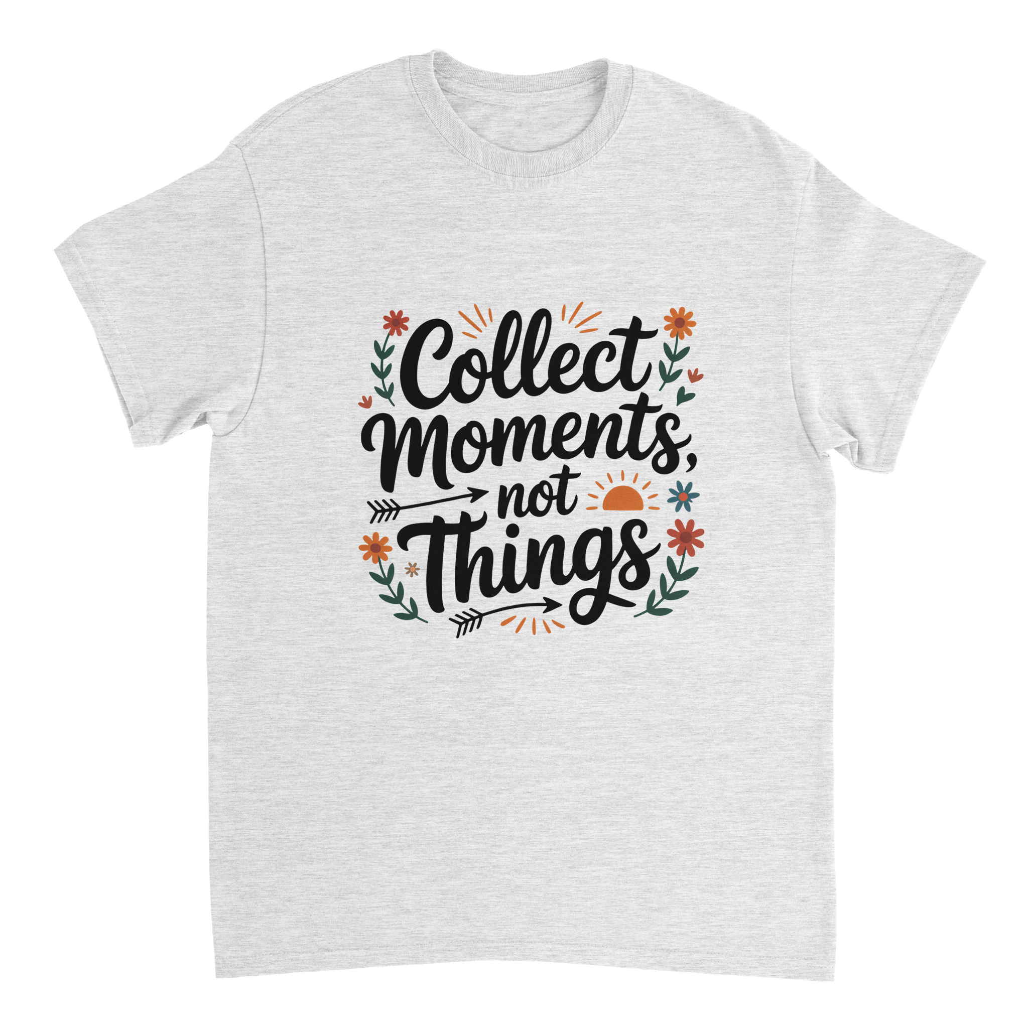 Collect Moments Not Things Cotton T-Shirt – Classic Fit Casual Wear - KPAP Canada