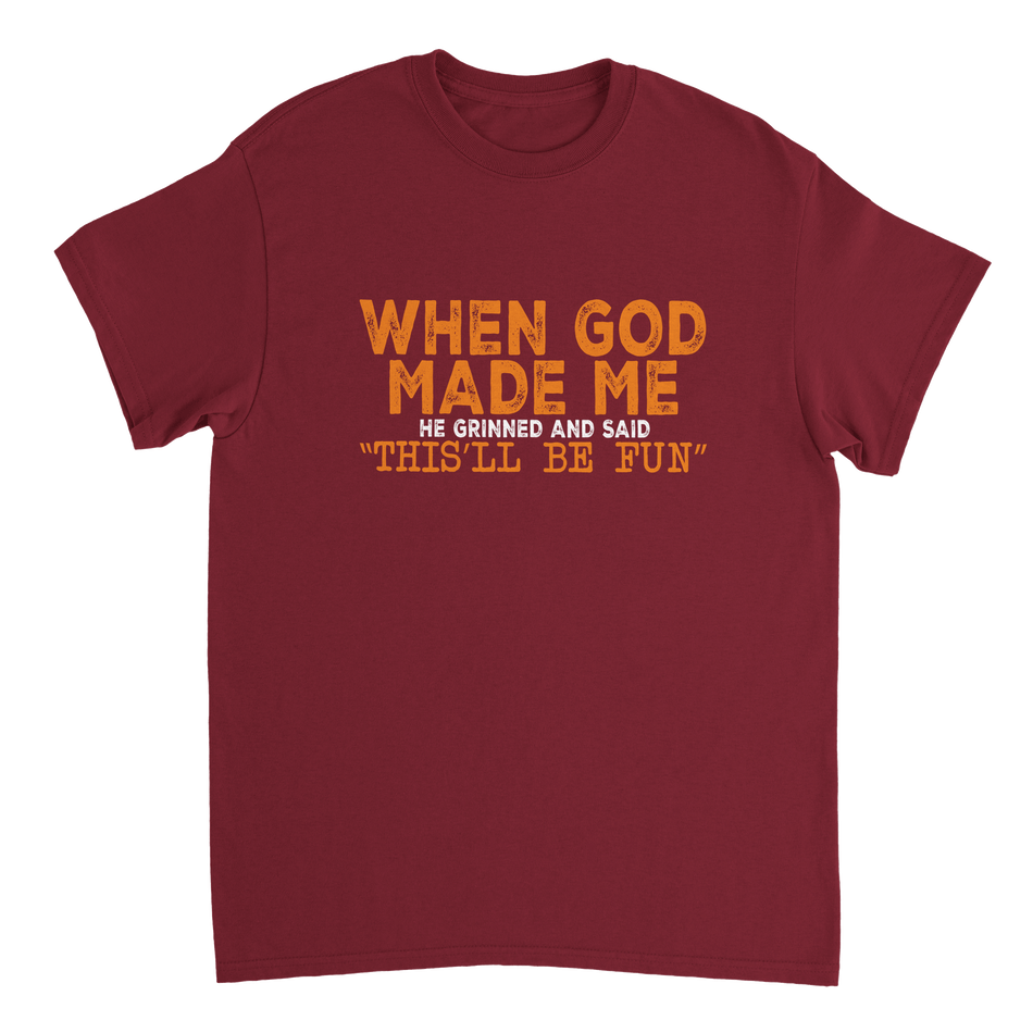 "This'll Be Fun" T-Shirt – Heavyweight Cotton, Classic Fit, Durable Casual Wear in Your Choice of Fun Hues - KPAP Canada