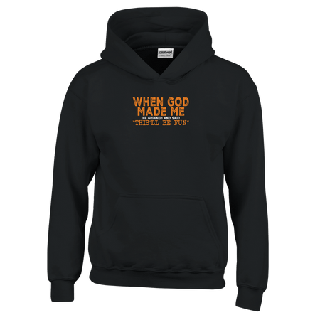 When God Made Me Kids Classic Pullover Hoodie - KPAP Canada