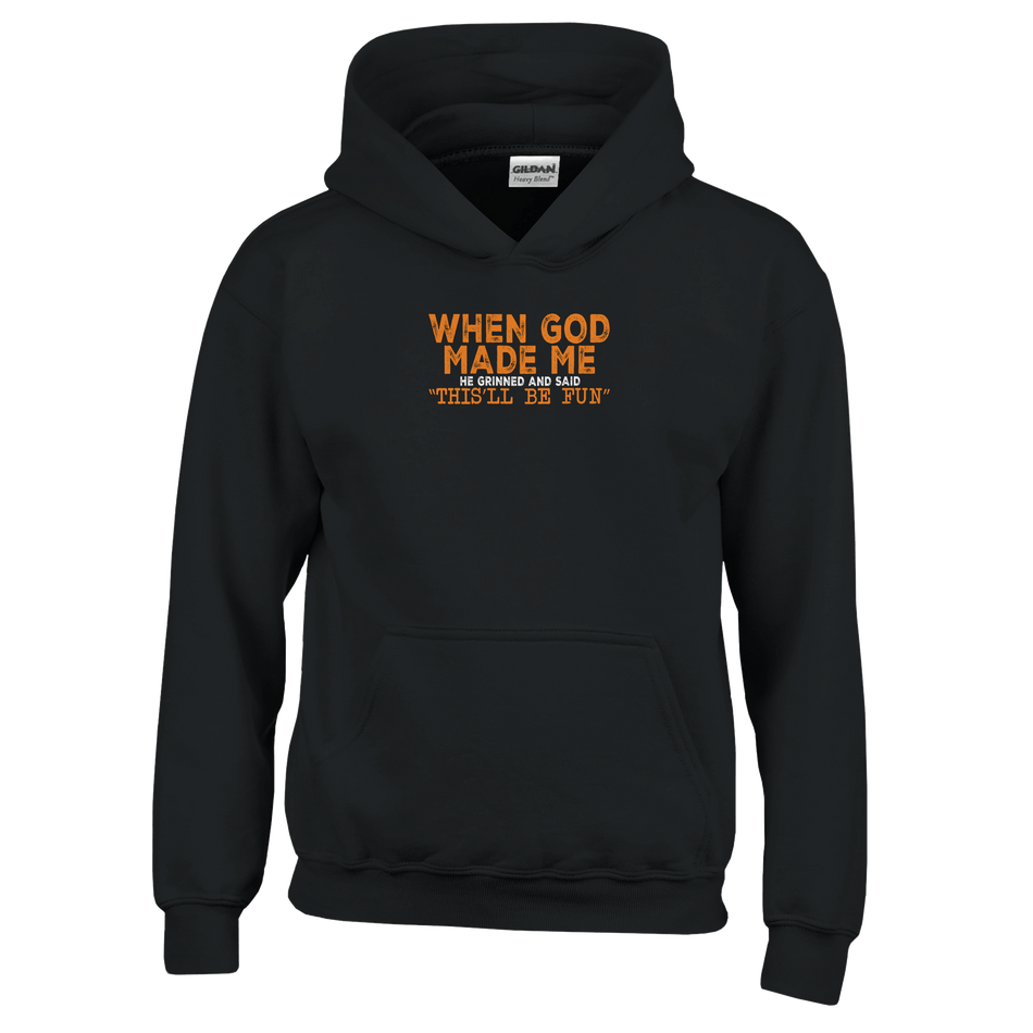 When God Made Me Kids Classic Pullover Hoodie - KPAP Canada