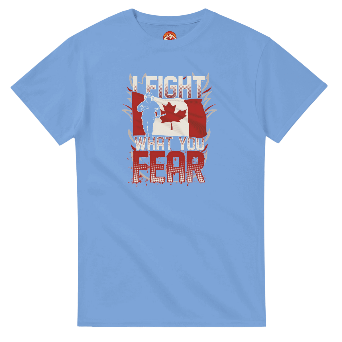 Canadian Firefighter Unisex Heavy Cotton T-Shirt - 'I Fight What You Fear' Classic Tee - KPAP Canada