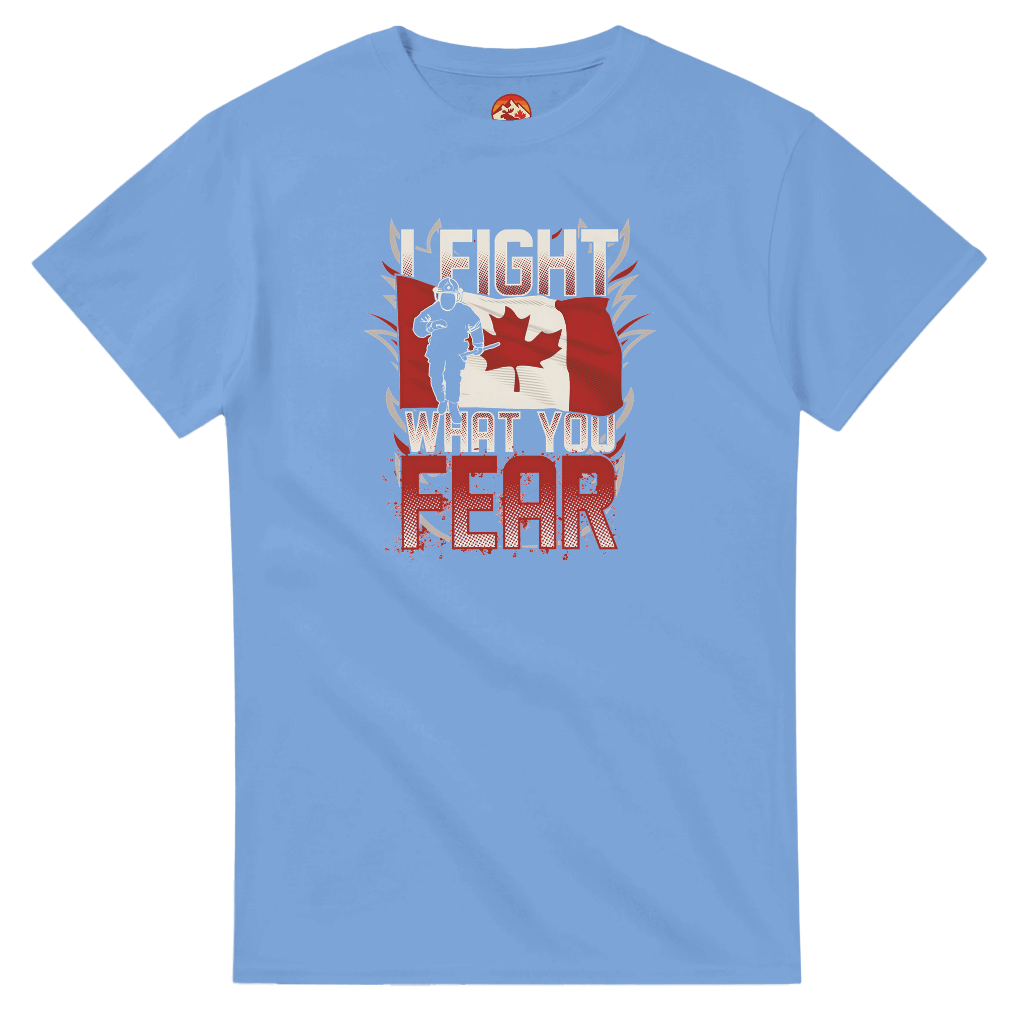 Canadian Firefighter Unisex Heavy Cotton T-Shirt - 'I Fight What You Fear' Classic Tee - KPAP Canada