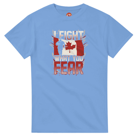 Canadian Firefighter Unisex Heavy Cotton T-Shirt - 'I Fight What You Fear' Classic Tee - KPAP Canada