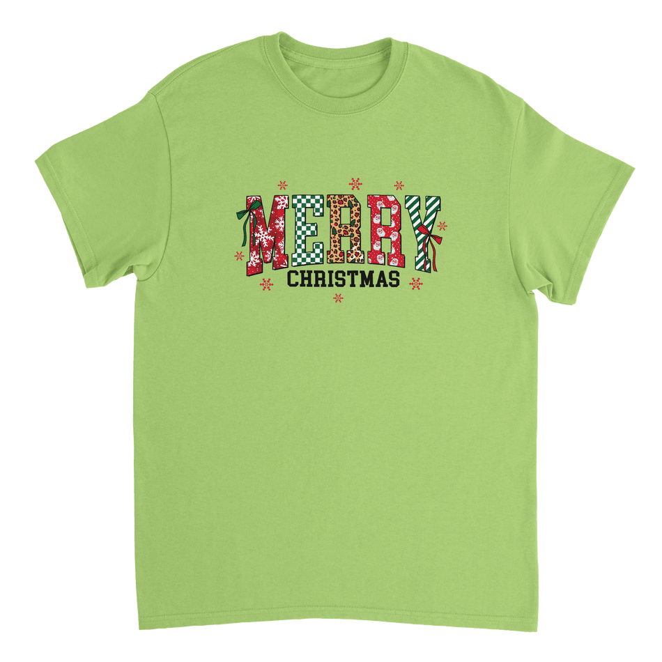 Merry Christmas Heavyweight Cotton T-Shirt – Classic Fit Holiday Apparel - KPAP Canada