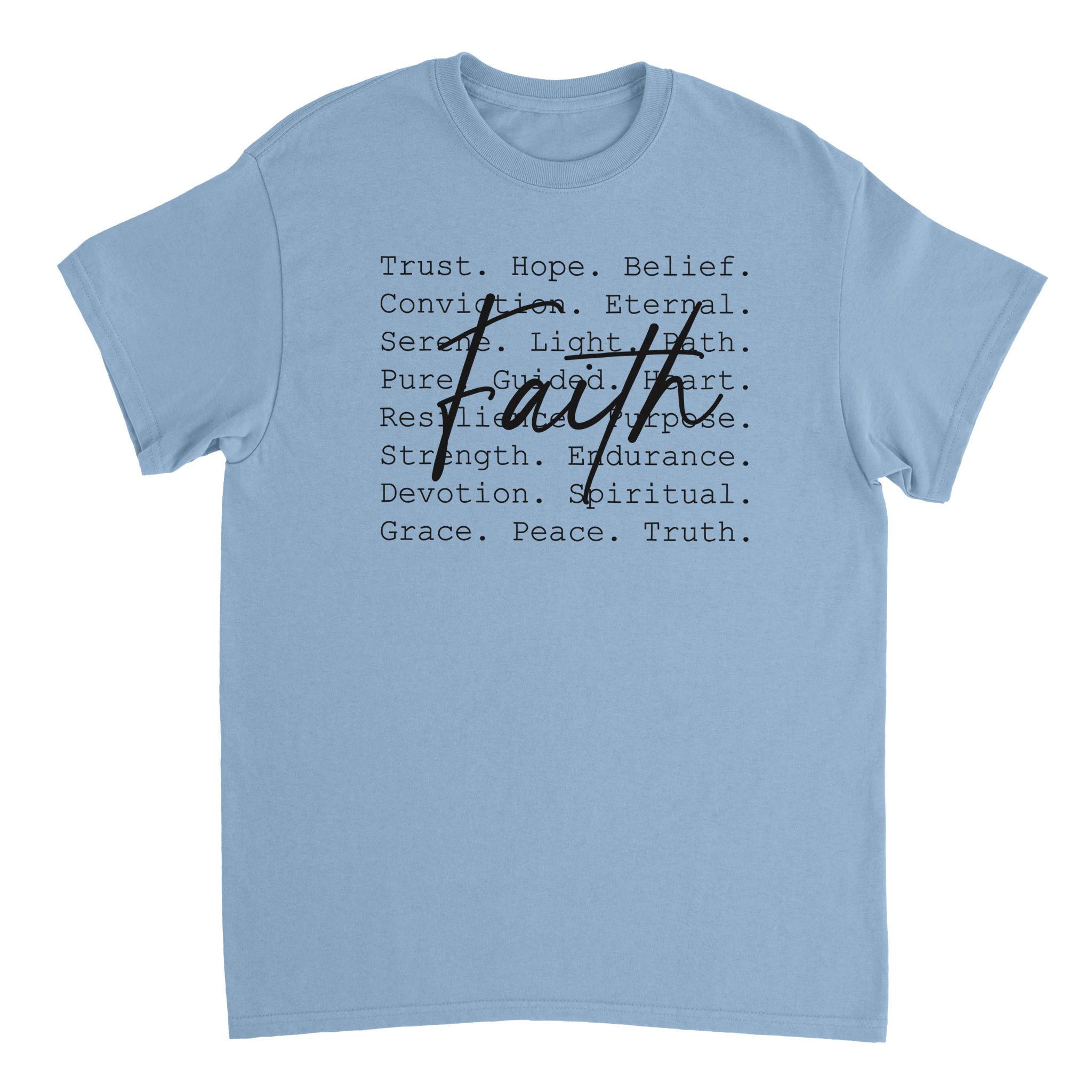 Faith Inspired Heavyweight Cotton T-Shirt – Classic Fit & Comfortable - KPAP Canada