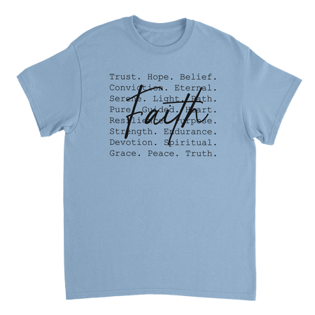 Faith Inspired Heavyweight Cotton T-Shirt – Classic Fit & Comfortable - KPAP Canada