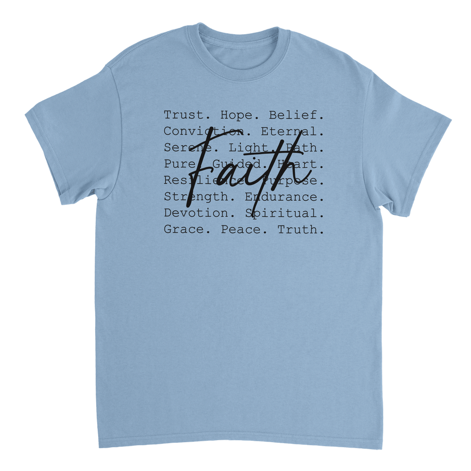 Faith Inspired Heavyweight Cotton T-Shirt – Classic Fit & Comfortable - KPAP Canada