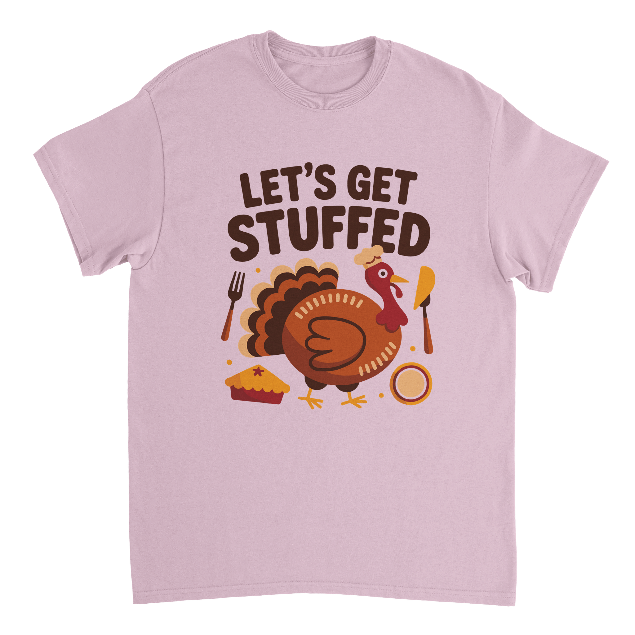 Let’s Get Stuffed Thanksgiving T-Shirt – Classic Cotton Tee for Fall Celebrations - KPAP Canada