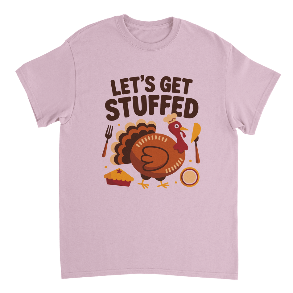 Let’s Get Stuffed Thanksgiving T-Shirt – Classic Cotton Tee for Fall Celebrations - KPAP Canada